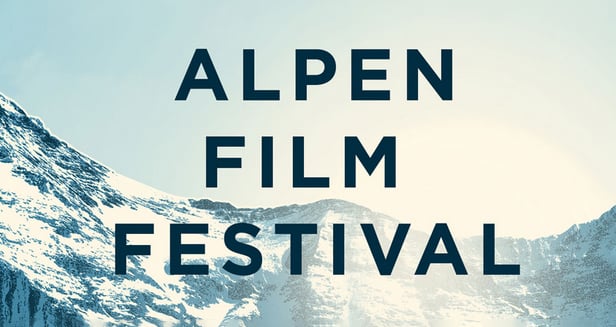 Alpen Film Festival Schriftzug in den Bergen