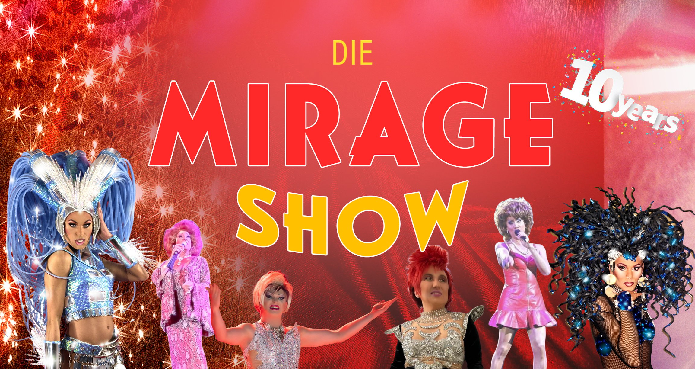 Die Performer*innen der Mirage Show